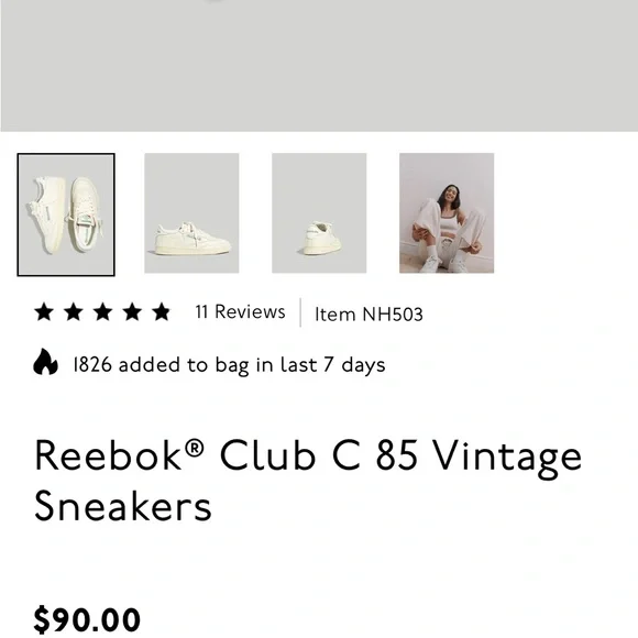 Reebok® Club C 85 Vintage Sneakers - Picture 3 of 3